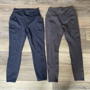 RBX Navy and Gray Activewear Leggings Bundle